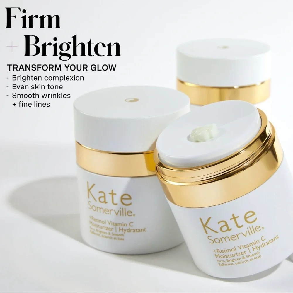Kate Somerville +Retinol Vitamin C Moisturizer 1.7 oz BNIB Firm & Brighten - Picture 2 of 4